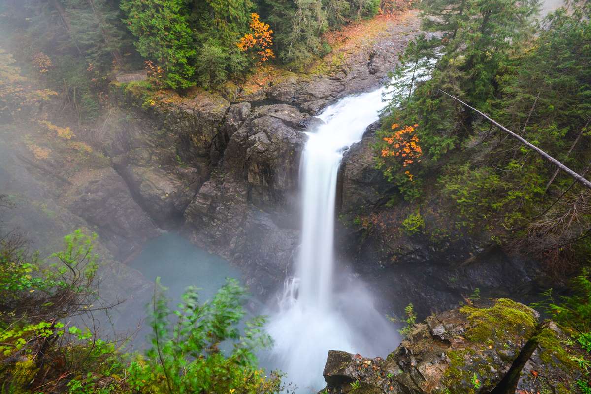 Elk Falls on Vancouver Island